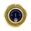 3-Wheel Lock w/ Spy Proof Dial & Ring, Key Locking, Brass