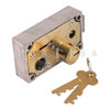 Single Nose Fixed Lever SD Lock, Left Hand, Brass