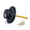 Dial &  Ring, Front Reading, Rubber Grip, Key Locking, Black & White