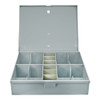 10-Compartment Cash Tray Kit w/ Locking Lid & 2 Coin Scoops