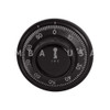 Dial & Ring, Front Reading, Rubber Grip, 12" Spindle, Black & White