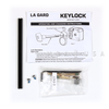 4-Wheel Keyed Safe Lock, Pair of 3" Keys & 2-Piece Escutcheon