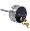 LG3330 Lock w/ 1731 Key-Locking Spy Proof Dial & Ring, Satin Chrome