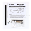 4-Wheel Keyed Safe Lock, Pair of 4" Keys & 2-Piece Escutcheon