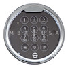 1-Battery Keypad, Shoulder Screw Mounting, Top-Lit, Buffed Chrome