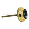 S&G Spy Proof Key Locking Dial, 5/16" Spindle, Buffed Brass, 3.406" DT, Spline on 41