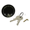 S&G Spy Proof Key Locking Dial, 3/8" Spindle, Satin Chrome, 6.5" DT, Spline on 60
