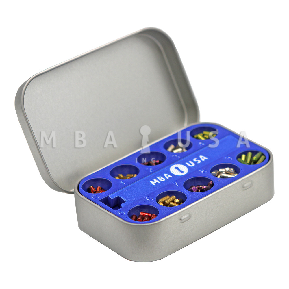 MBA Weiser-Falcon Pocket Pin Kit w/ LAB Universal Pins (.003