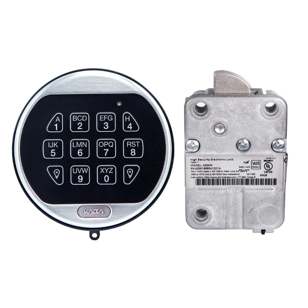 LA GARD Basic Swingbolt Lock w/ 1-Battery Keypad, Chrome - MBA USA