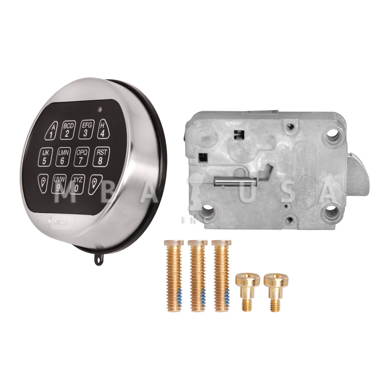 【t.ba-baページ】 LGBASIC SWINGBOLT LOCK W/ 1-BATTERY KEYPAD, CHROME - MBA USA