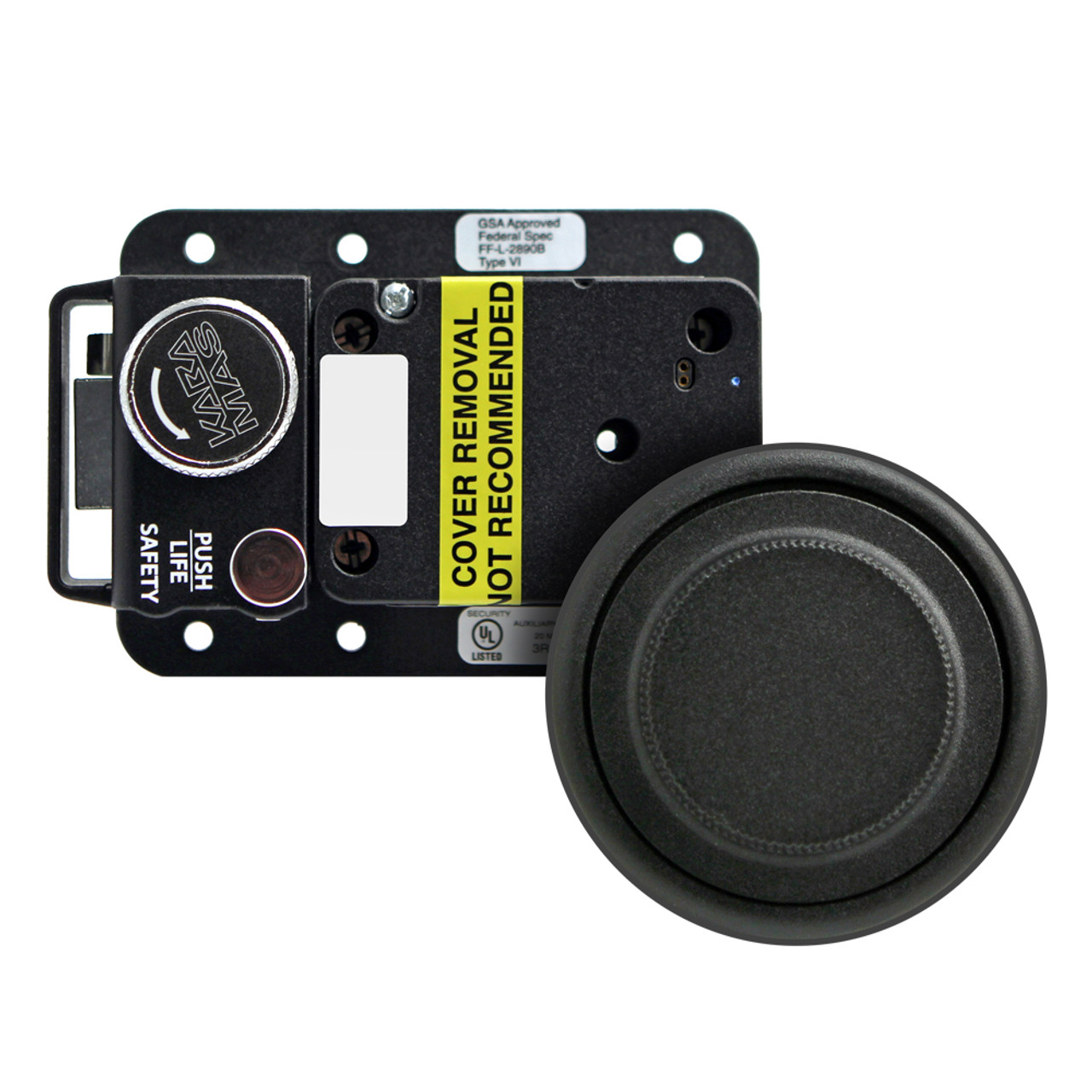 Kaba-Mas CDX-10 Lock Package w/ Strike #3, Black Finish