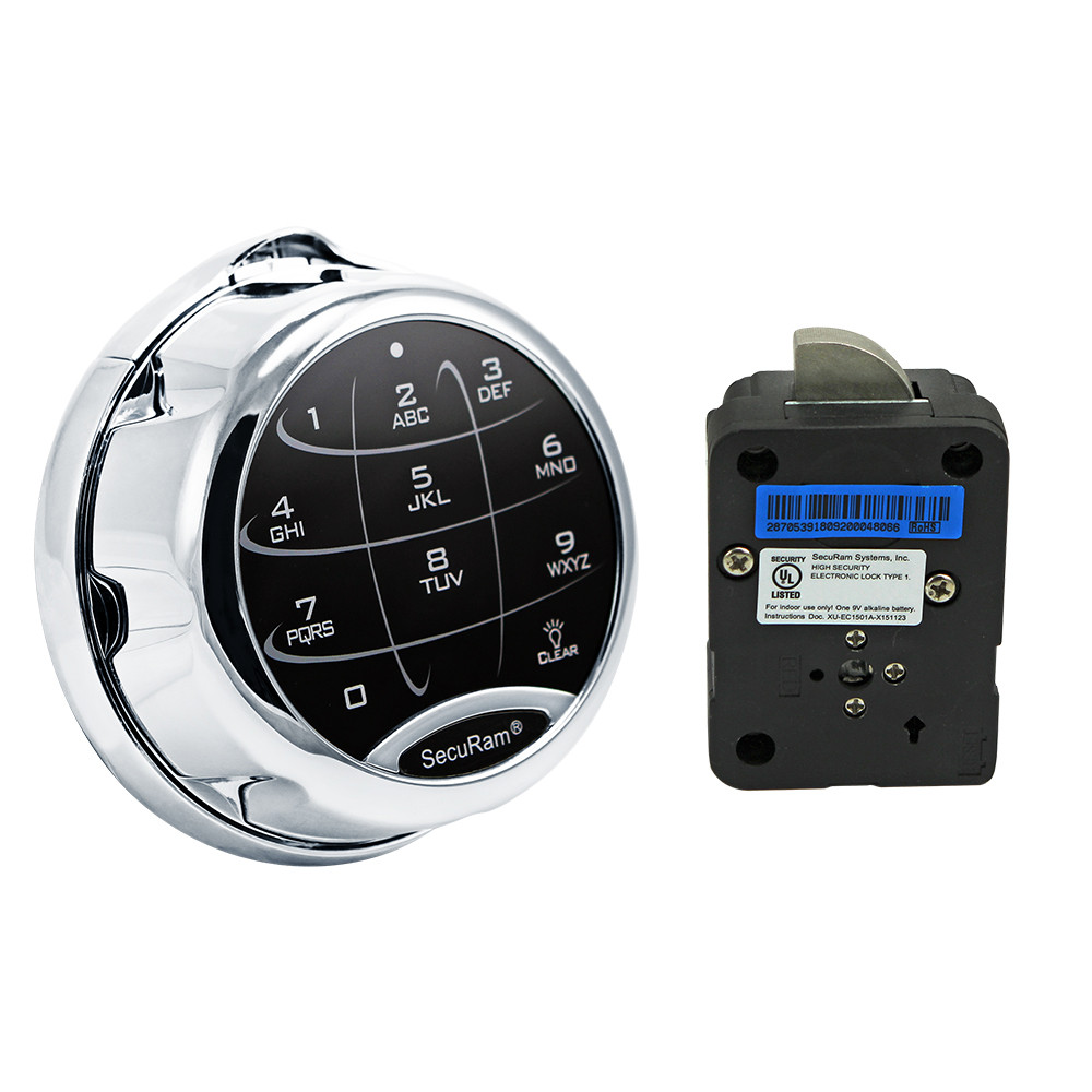 Swingbolt Lock SECURAM SafeLogic Xtreme Swingbolt Lock Package w/ Chrome Keypad, EMP ...