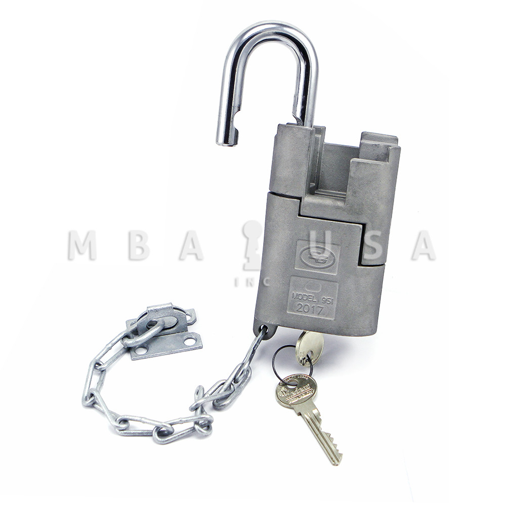 HIGH SECURITY PADLOCK w/ MEDECO S1 COMMERCIAL KEYWAY - MBA USA, Inc.