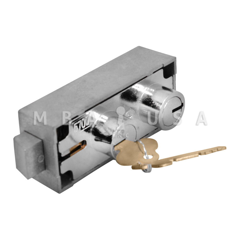 5700 Safe Deposit Lock, Double Big Nose, Double Fixed, Nickel