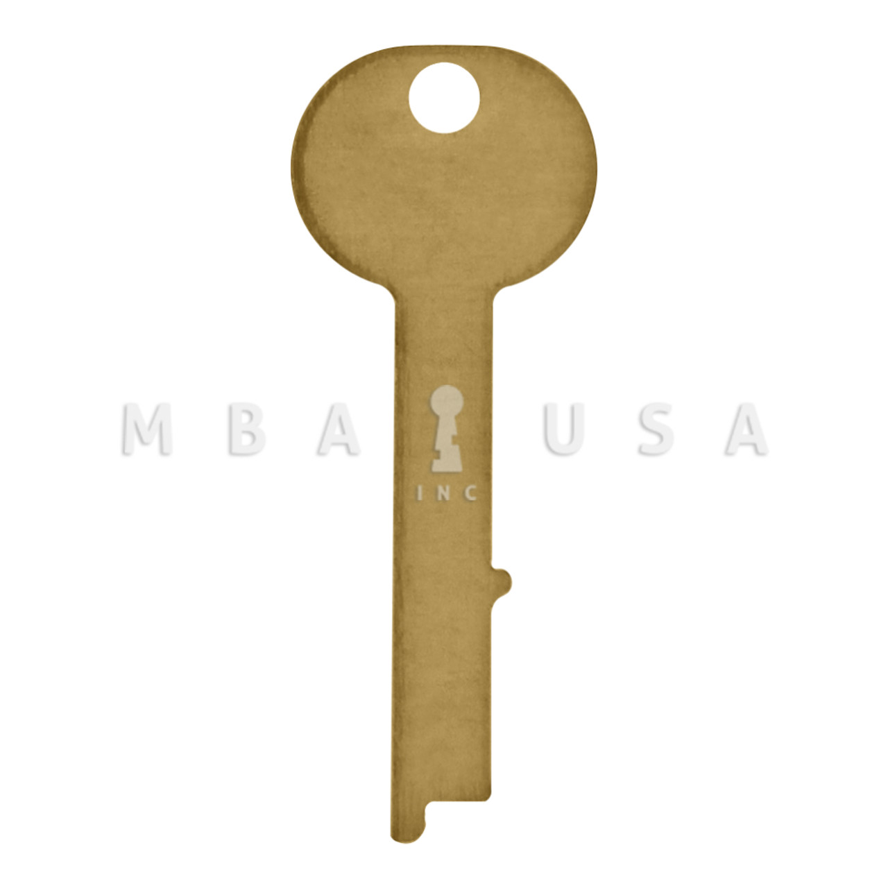 Ilco Sy11 Replacement Safe Deposit Key Blank, Solid Brass