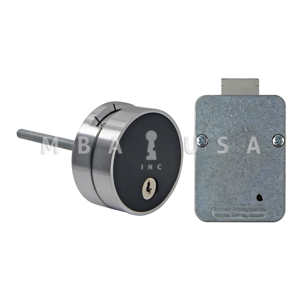 LG3330 Lock w/ 1731 Key-Locking Spy Proof Dial & Ring, Satin