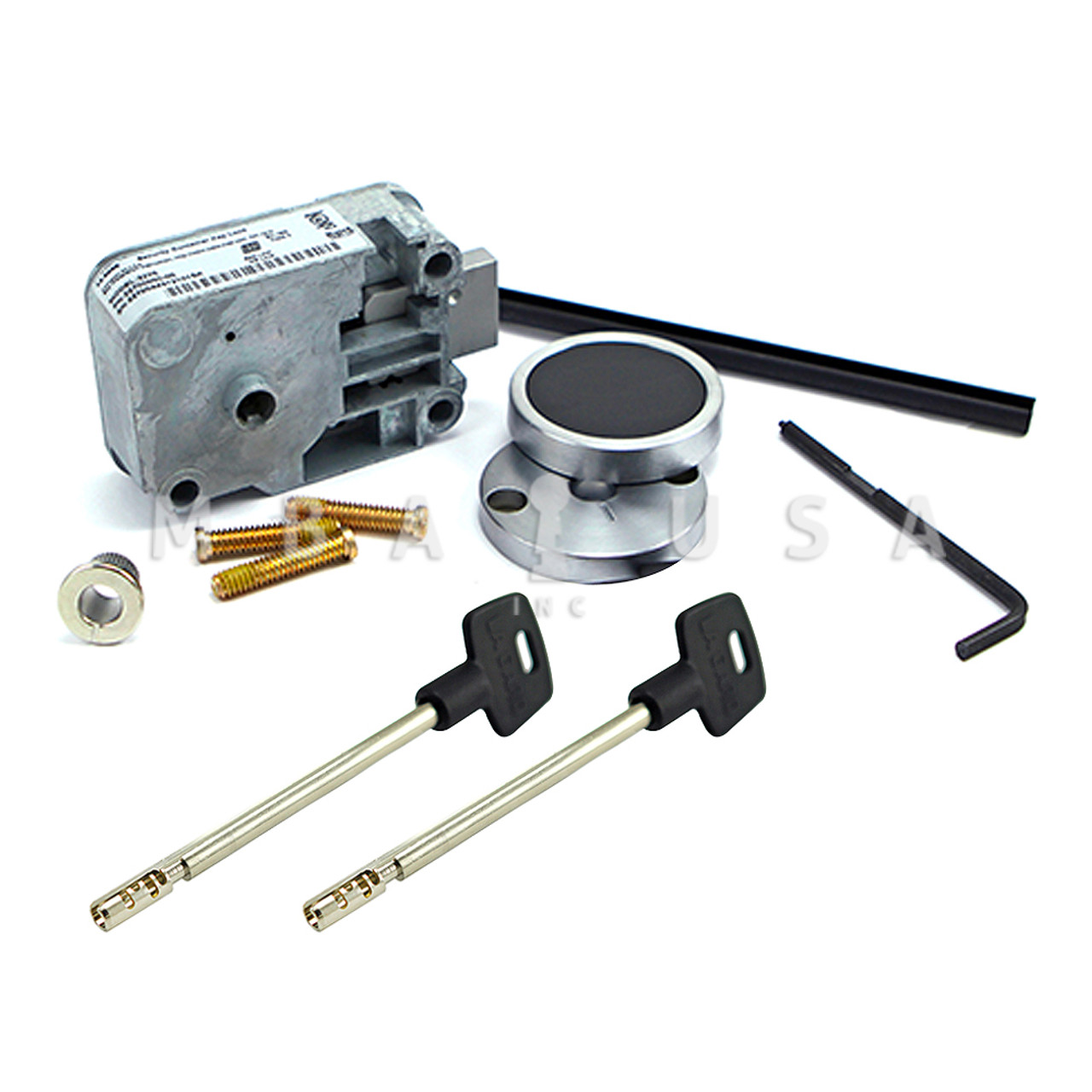 4-Wheel Keyed Safe Lock, Pair of 6