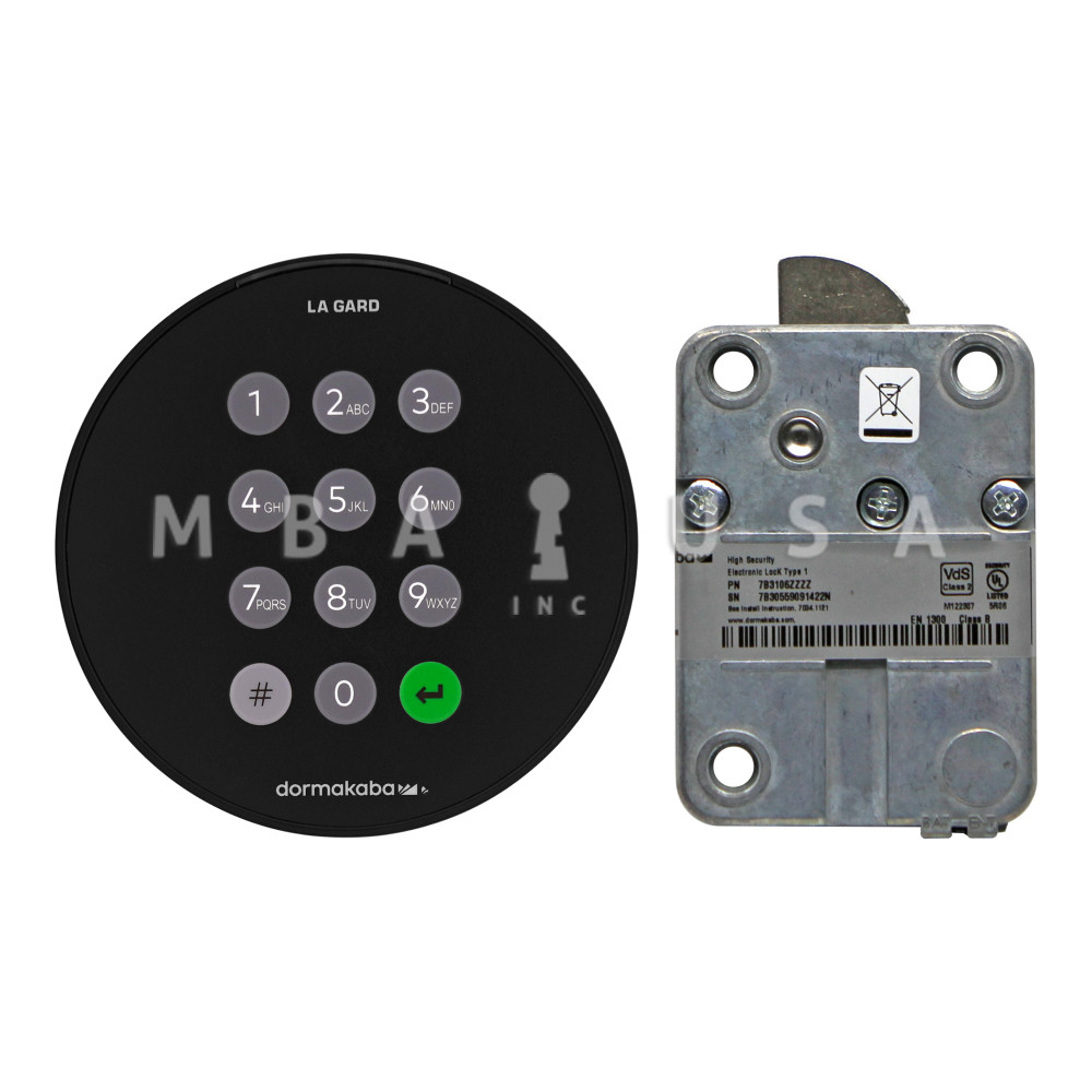 LA GARD Basic Swingbolt Lock & Serviceable Keypad, 18