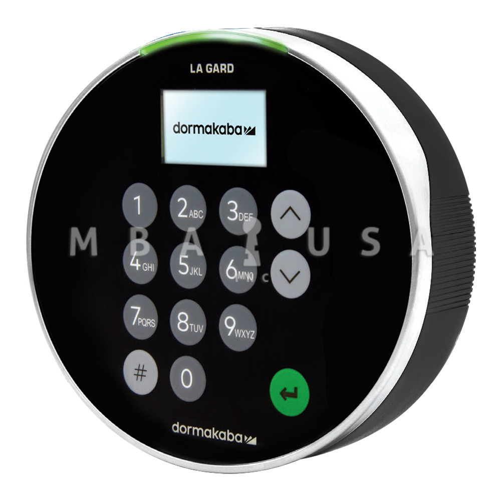 LA GARD 702D Keypad with Display, Satin Chrome Finish, Serviceable