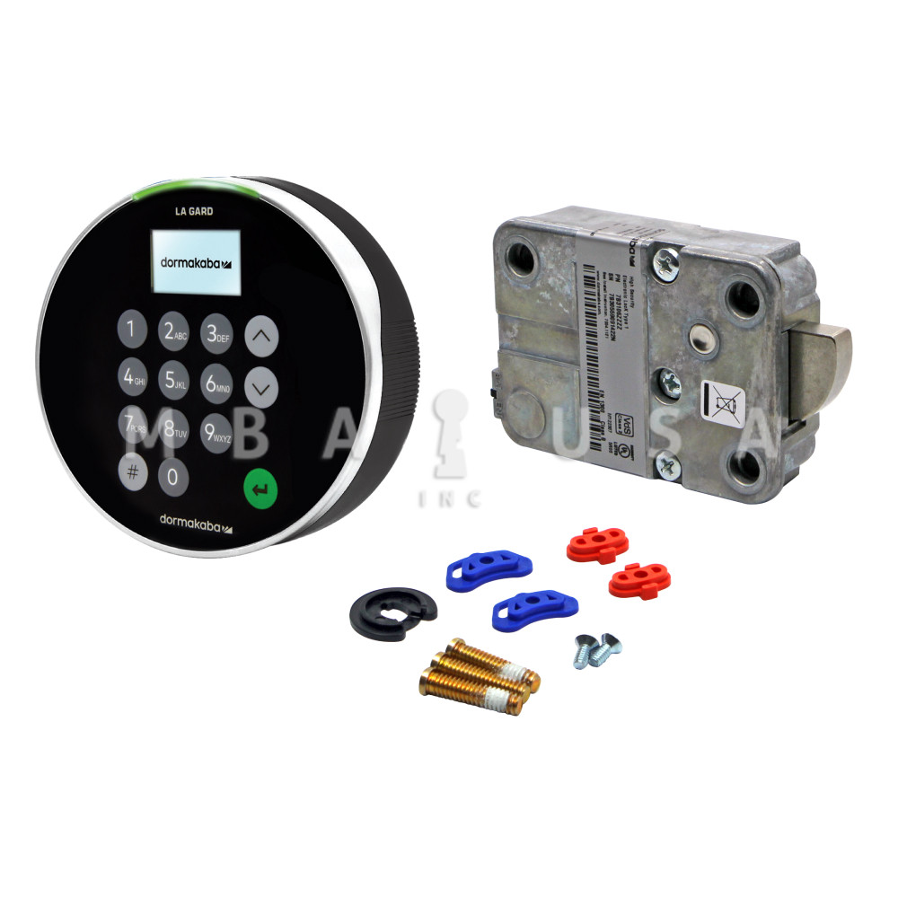 LA GARD 702D Keypad w/ Display, Satin Chrome Finish, and Swingbolt
