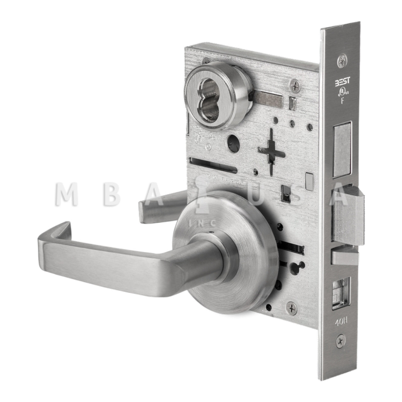BEST 45H Series Mortise Lock, 15 Lever, Satin Chrome (45H7AB15H626