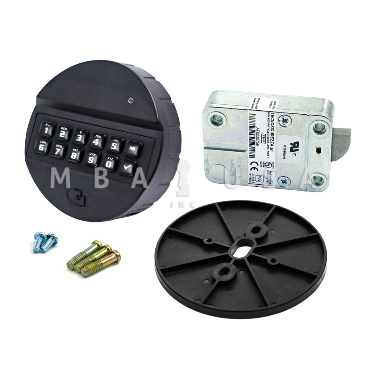 Pulse, Field Programmable 2-10 User, Swing Bolt Lock, Black