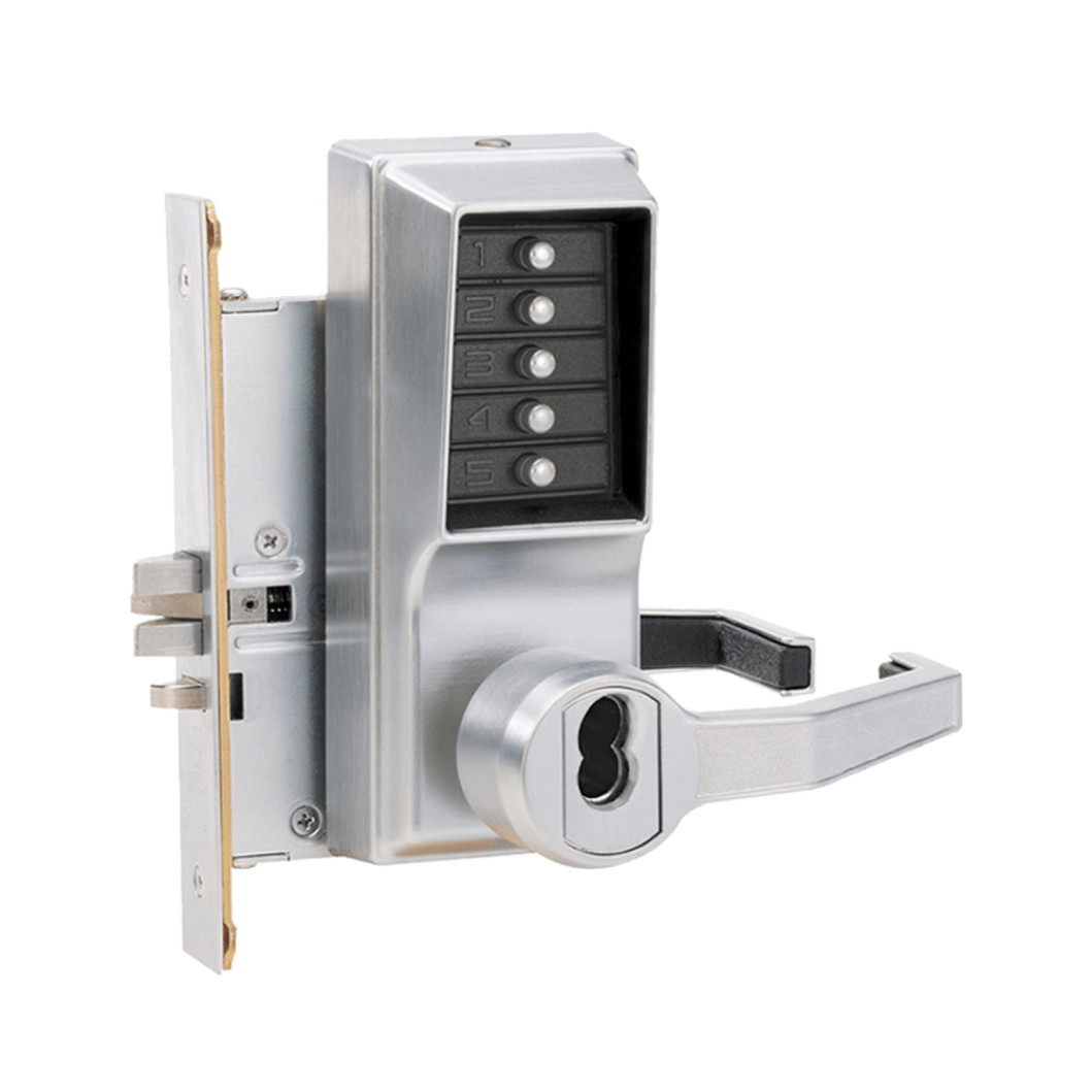 Simplex 8100 Mortise Combination Lever Lock, Key Override, Passage