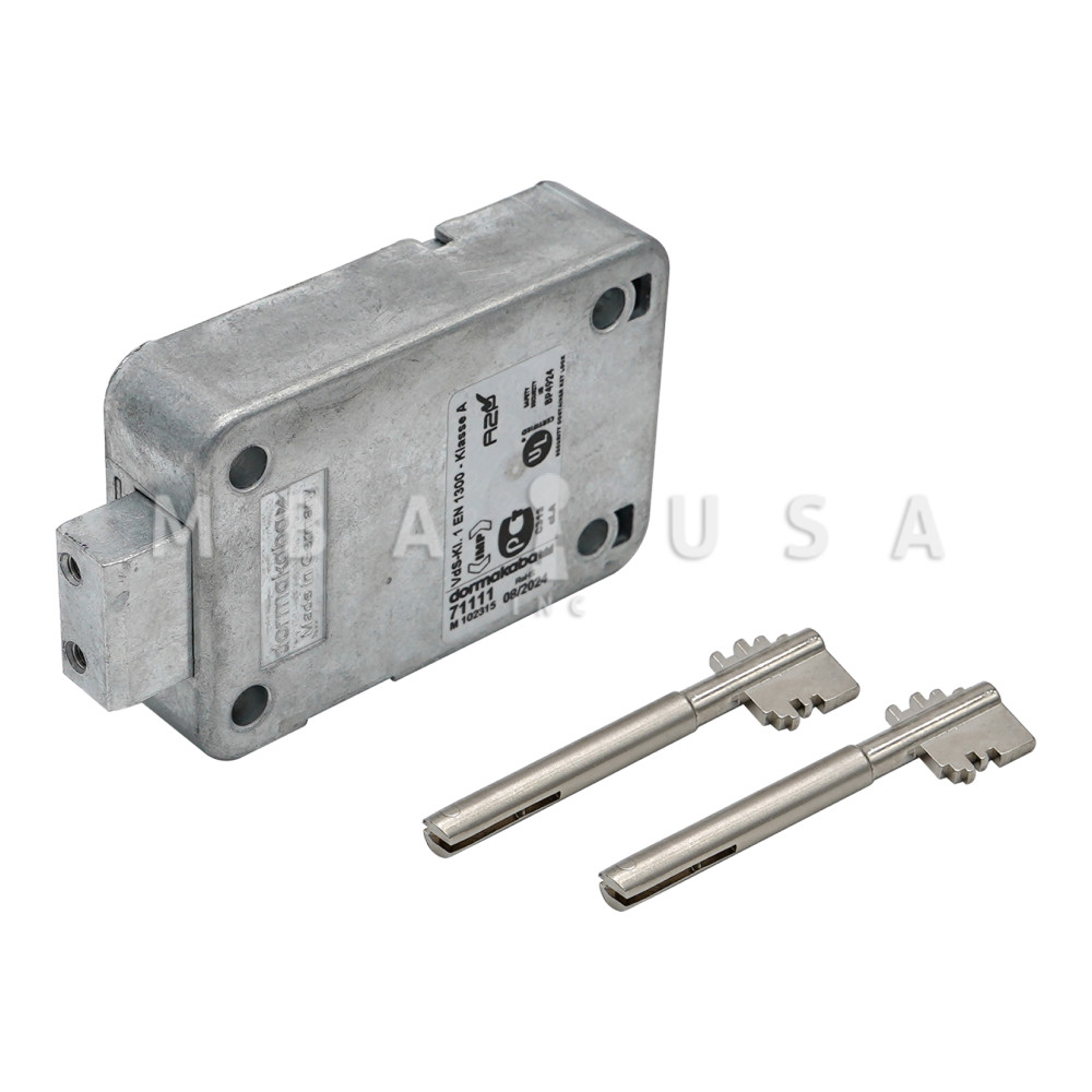 MAUER 71111 President A 8 Lever Lock w/ Pair of Detachable Bits