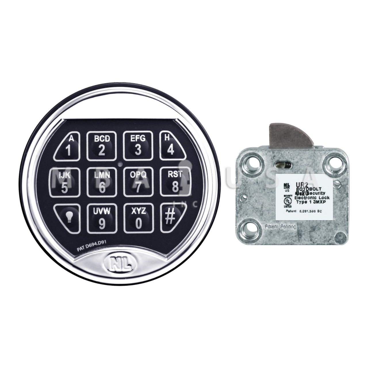 NL Mini Roto Bolt Package, 2-User Universal Swing Bolt w