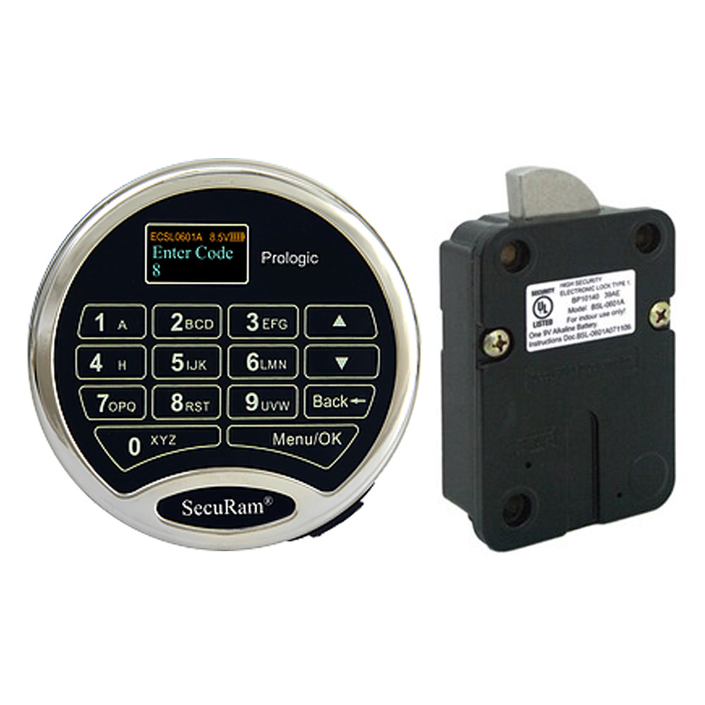 ProLogic Link Keypad & Swing Bolt Lock with Bolt Switch, Chrome