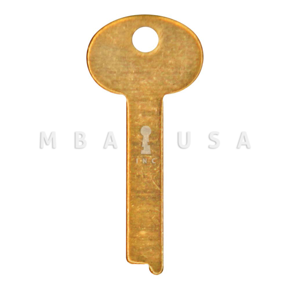 Ilco 1063E Replacement Safe Deposit Key Blank, Solid Brass (S&G 4440 /