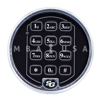 S&G 2-Battery Keypad, Satin Chrome