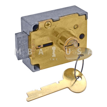 S&G Single Nose Cabinet Lock, 1/2" Nose