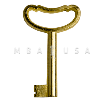 FURNITURE KEY BRIGHT BRASS - 40MM, 8X8