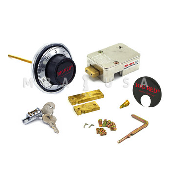 MOSLER 302 REPLACEMENT, FRONT READING, SATIN CHROME, 1/4" X 6" SPINDLE, FULLY THREADED MOSLER 302 REPLACEMENT, FRONT READING, SATIN CHROME, 1/4" X 6" SPINDLE, FULLY THREADED