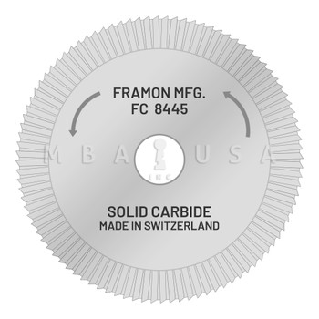 Framon Standard Double Angle Milling Cutter (FC8445)