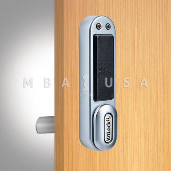 Codelocks KL1050 Smart Card Access Electronic Cabinet/Locker Lock, Silver Gray Finish (Fits Doors Up To 1" Thick)