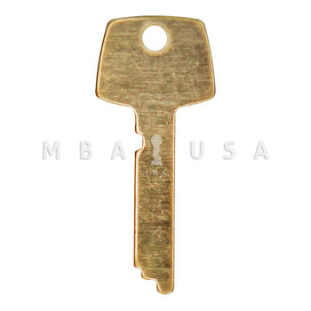 Ilco 1333 Replacement Safe Deposit Key Blank, Solid Brass (Ilco A40 / Precision P40 Renter)