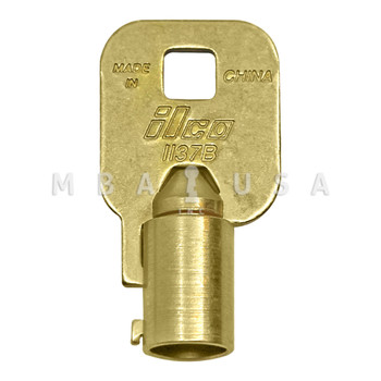 Ilco Tubular Key Blank, Brass (.377" OD)