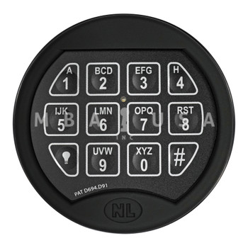 NL Premier Black Velvet Keypad, Rotating