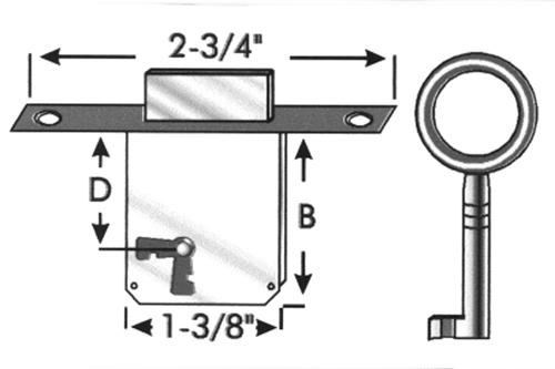 ECONOMY DEADLOCK LEFT HAND 20MM