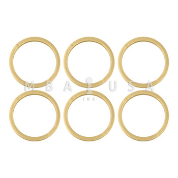 9/32 COLLAR BRASS COLOR - 6 PER PACK