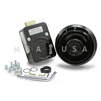 S&G 8550 Lock Package w/ Spyproof Dial & Ring, Black & White