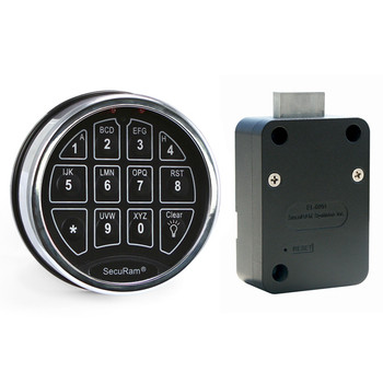 SafeLogic Basic, Motor Retracted Dead Bolt Lock & Back-Lit Keypad, 2-User, Chrome