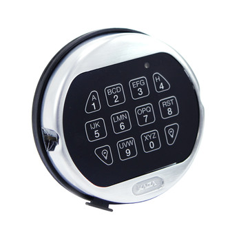 1-BATTERY KEYPAD, ROTATING, CHROME