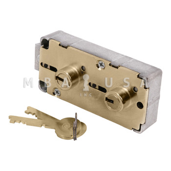 S&G 4544 Safe Deposit Lock, Double Changeable, 3/8" Nose