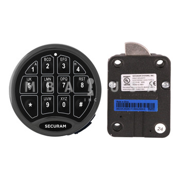 SafeLogic Basic, Swing Bolt Lock & Keypad, 2-User, Black Chrome