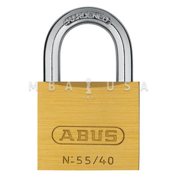 ABUS 55 SERIES 55/40 SOLID BRASS PADLOCK - KEYED ALIKE