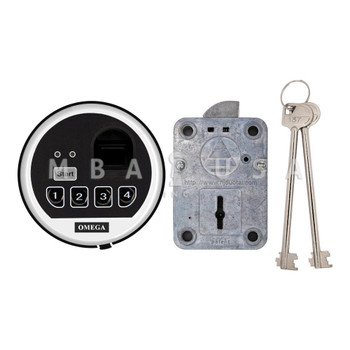 OMEGA BIOMETRIC ELECTRONIC KEY-OPERATED SWINGBOLT LOCK PACKAGE W/ KEYPAD