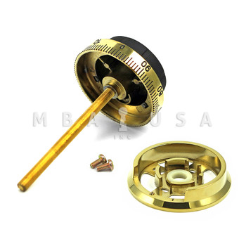Dial &  Ring, Spy Guard, Rubber Grip, Polished Brass